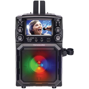 Karaoke USA™ Portable CDG/MP3G Karaoke Player with 4.3-Inch Color TFT Screen