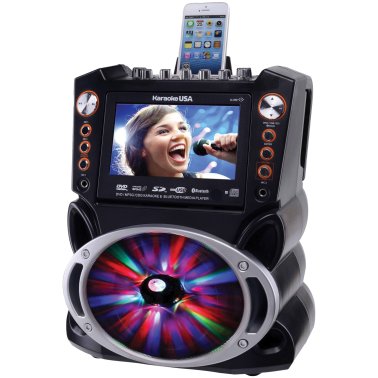 Karaoke USA™ Bluetooth® Karaoke Machine with Synchronized LEDs