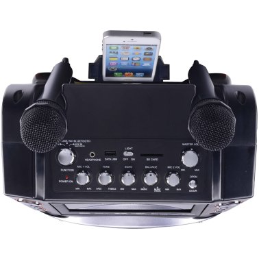 Karaoke USA™ Bluetooth® Karaoke Machine with Synchronized LEDs