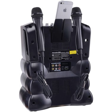 Karaoke USA™ Bluetooth® Karaoke Machine with Synchronized LEDs