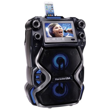 Karaoke USA™ Portable Professional CDG/MP3G Karaoke Player with 7-In. Color Monitor
