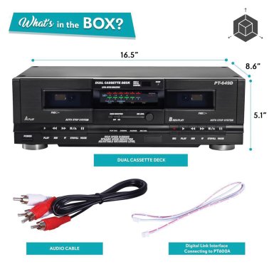 Pyle® Dual Cassette Deck