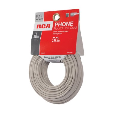 RCA Round Line Cord, 50 Ft.