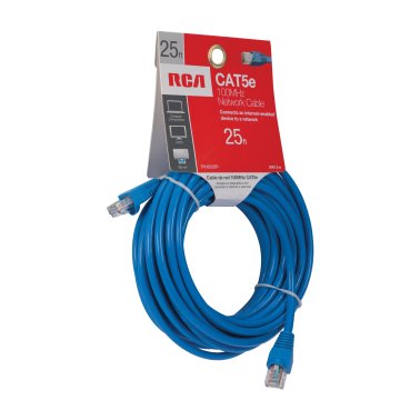 RCA CAT-5E 100-MHz Network Cable, 25 Ft.