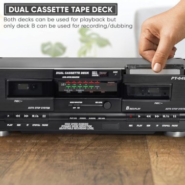 Pyle® Dual Cassette Deck