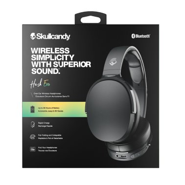 Skullcandy® Hesh® Evo Bluetooth® Folding Over-Ear Headphones with Mic, 3.5-mm Aux Input, and Noise-Isolating Fit, up to 36 Hours Play Time