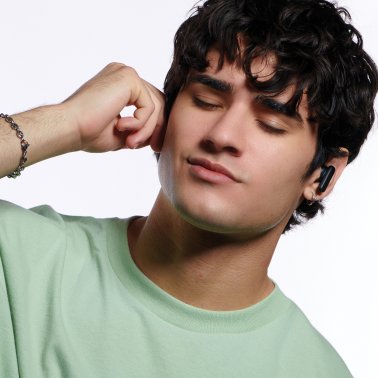 Skullcandy® Smokin’ Buds® TWS Bluetooth® In-Ear Earbuds with Mic and Charging Case, up to 20 Hours of Play Time, IPX4 Sweat-Resistant (True Black)