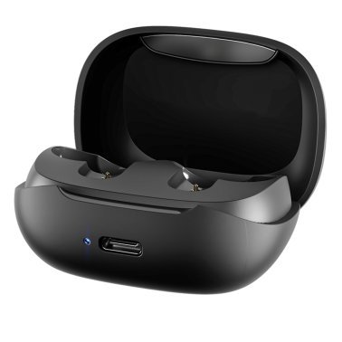 Skullcandy® Smokin’ Buds® TWS Bluetooth® In-Ear Earbuds with Mic and Charging Case, up to 20 Hours of Play Time, IPX4 Sweat-Resistant (True Black)