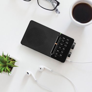 Sangean® SR-36 Portable AM/FM Pocket Digital-Tuning Radio
