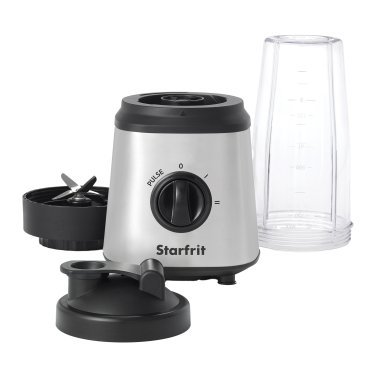 Starfrit® 300-Watt 28-Oz. 3-Speed Personal Blender, Stainless Steel/Black