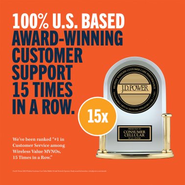 Consumer Cellular® Verve Snap® Flip Phone 8 GB 4G LTE (Red)