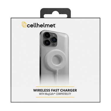 cellhelmet® 15-Watt Wireless Charging Pad with Magnetic Alignment Technology and Hollow Cooling Structure