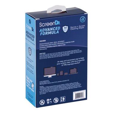 Digital Innovations™ ScreenDr Advanced Formula Device and Screen Cleaning Wipes with Microfiber Cloth, 120 Count