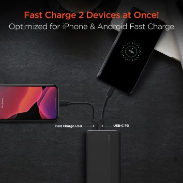 HyperGear® USB-C® Fast Charge Power Bank for iPhone® and Android™ (10 Amp)