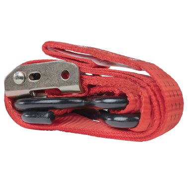 Monster Trucks® Adjustable-Length Nylon Tie Downs with Cambuckle & S-Hooks, 4 Pack