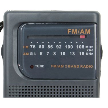 Supersonic® Portable AM/FM Band Radio with Wrist Strap, SC-1105