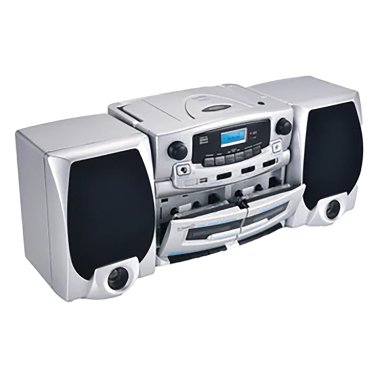 Supersonic® 21-Watt Bluetooth® Home Stereo System with Detachable Speakers, CD/Dual-Cassette Players, FM Radio, Mic Input, and Remote, SC-2121BT