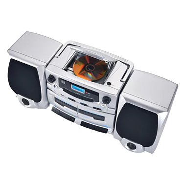 Supersonic® 21-Watt Bluetooth® Home Stereo System with Detachable Speakers, CD/Dual-Cassette Players, FM Radio, Mic Input, and Remote, SC-2121BT