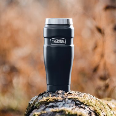 Thermos® 16-Ounce Stainless King™ Vacuum-Insulated Stainless Steel Travel Tumbler (Matte Blue)