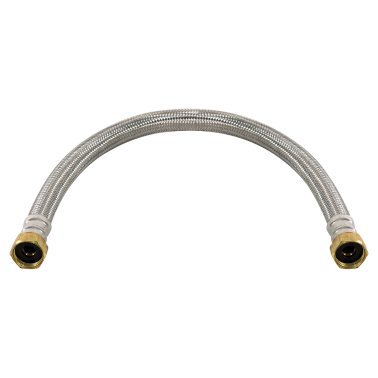 Certified Appliance Accessories Braided Stainless Steel Water Heater Connector, 1.5ft