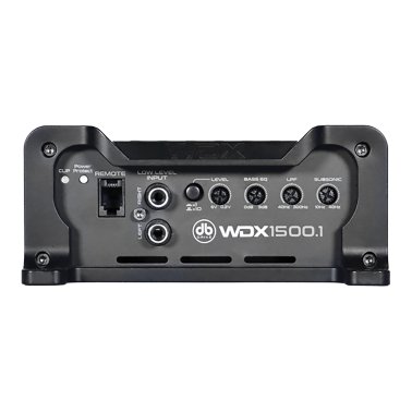 DB Drive™ WDX Series Mini WDX1500.1 1,500-Watt-Max Monoblock Class-D Audio Amplifier 12-Volt for Vehicles, with Remote