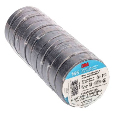 Install Bay® 3M™ Temflex™ 3/4-Inch Economy Vinyl Electrical Tape 165, 60 Feet (10 Pack)