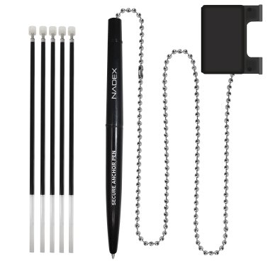 Nadex™ Coins Ball and Chain Security Pen Set (1 Pen; Black)