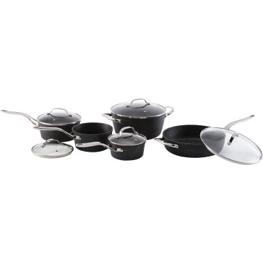 THE ROCK™ by Starfrit® 10-Piece Cookware Set with Stainless Steel Handles