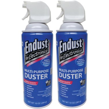 Endust® for Electronics Multipurpose Electronics Duster, 10 Oz. Aerosol with Safety Bitterant (2 Pack)
