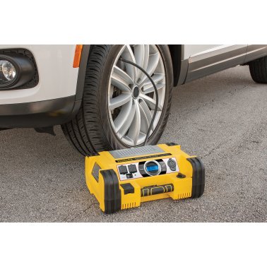 STANLEY® FATMAX® 1,400-Peak-Amp Professional Digital Power Station with Jump Starter, Air Compressor, and 500-Watt Inverter, PPRH7DS