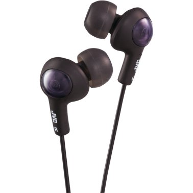 JVC® Gumy Plus Wired Inner-Ear Earbuds with In-Line Mic/Remote and 3.5-mm Connector, HA-FR6 (Black)