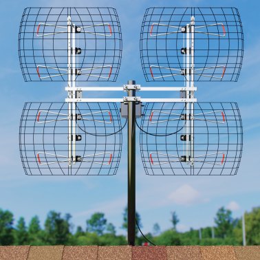 Antennas Direct® 8-Element Bowtie UHF Outdoor HDTV Antenna, Multi-Directional, 70+ Mile Range, 4K 8K UHD NEXTGEN TV with All-Weather Mounting Hardware