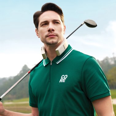 TORRAS® Portable Neck Fan, COOLiFY® Cyber Smart AI-Control Wearable Neck Air Conditioner, Bladeless, 6,000-mAh Rechargeable Battery (Glacial White)