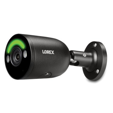 Lorex® IP Wired 4K AI Smart Security Bullet Camera with Smart Lighting and Smart Motion Detection (Black)