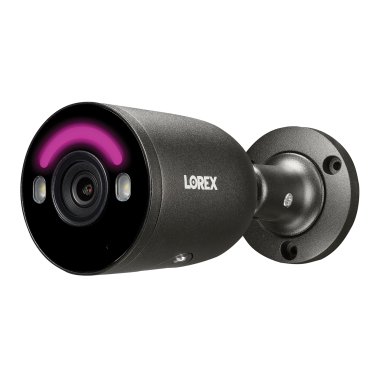 Lorex® IP Wired 4K AI Smart Security Bullet Camera with Smart Lighting and Smart Motion Detection (Black)