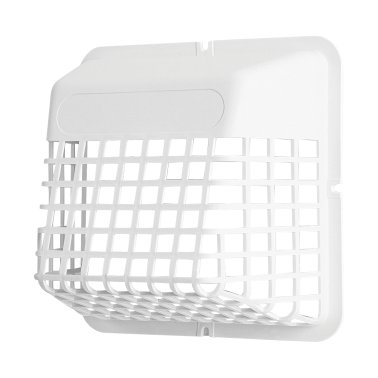 Deflecto® Universal Bird Guard for 4-In. Clothes Dryer Vent or 3-In. Bathroom Exhaust Vent (White)