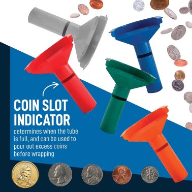 Nadex Coins™ Easy-Wrap Coin Stacking Tubes