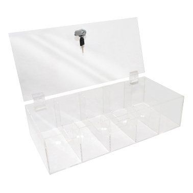 Nadex Coins™ 5-Compartment Currency Tray with Locking Cover