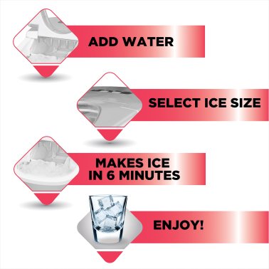 Frigidaire® Compact Ice Maker, 26 Lbs. per Day
