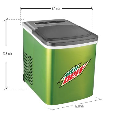 Mountain Dew® Stainless Steel Ice Maker with Built-in Bottle Opener, 26 Lbs. per Day