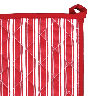 Better Houseware Striped Pot Holder (Red)