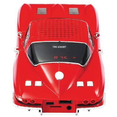 Audiobox® TRK-6300 Retro Ride™ 1953 Sports Car Bluetooth® Speaker, Red
