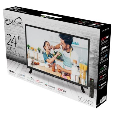 Supersonic® 24-In.-Class 1080p LED TV/DVD Combination, AC/DC Compatible with RV/Boat