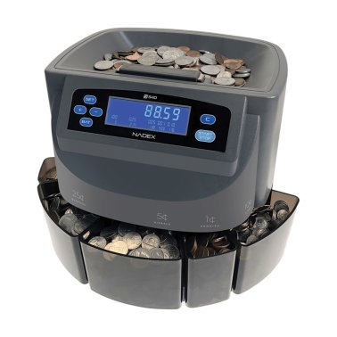 Nadex Coins™ S540 Coin Counting Sorter and Coin Roll Wrapper