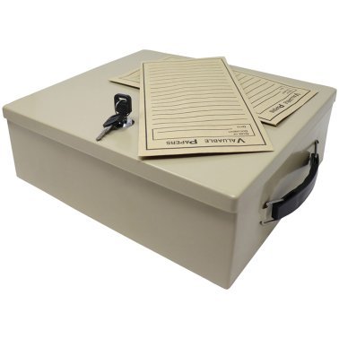 Nadex Coins™ Fire-Retardant Security Box with Keyed Lock