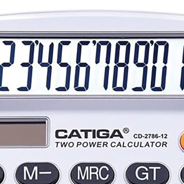 CATIGA® CD-2786 12-Digit Home and Office Calculator, Dual Power (Silver)