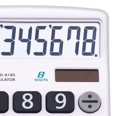 CATIGA® CD-8185 8-Digit Home and Office Calculator, Dual Power (White)