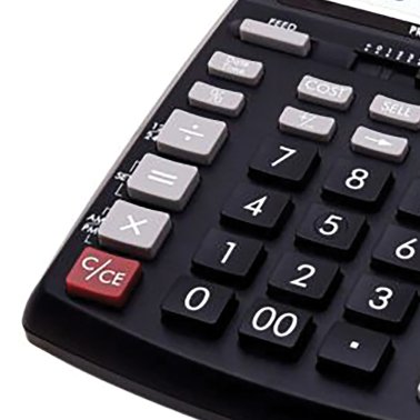 CATIGA® CP-90A 12-Digit Printing Calculator and Adding Machine, Dual Power (Black)
