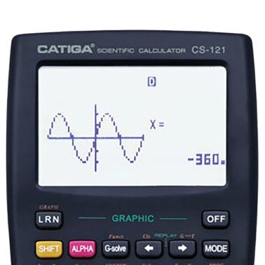 CATIGA® CS-121 Scientific Calculator with Graphic Functions and Multiple Modes, Black