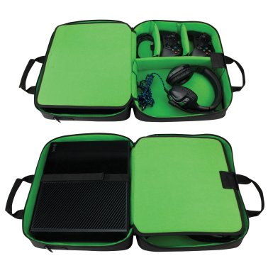 USA Gear® S Series S13 Protective Console Travel Case for Xbox® One (Green)
